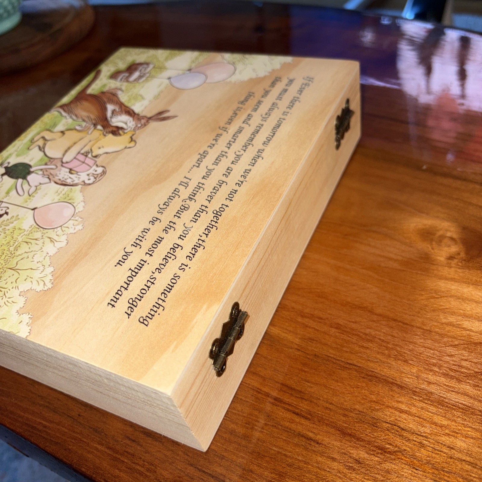 Winnie The Pooh Diaper Raffle Box With Tickets