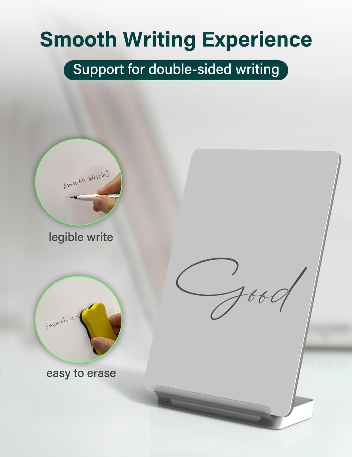Yagee Desktop Whiteboard with Storage, Dry Erase Board with Phone &… Fast Ship