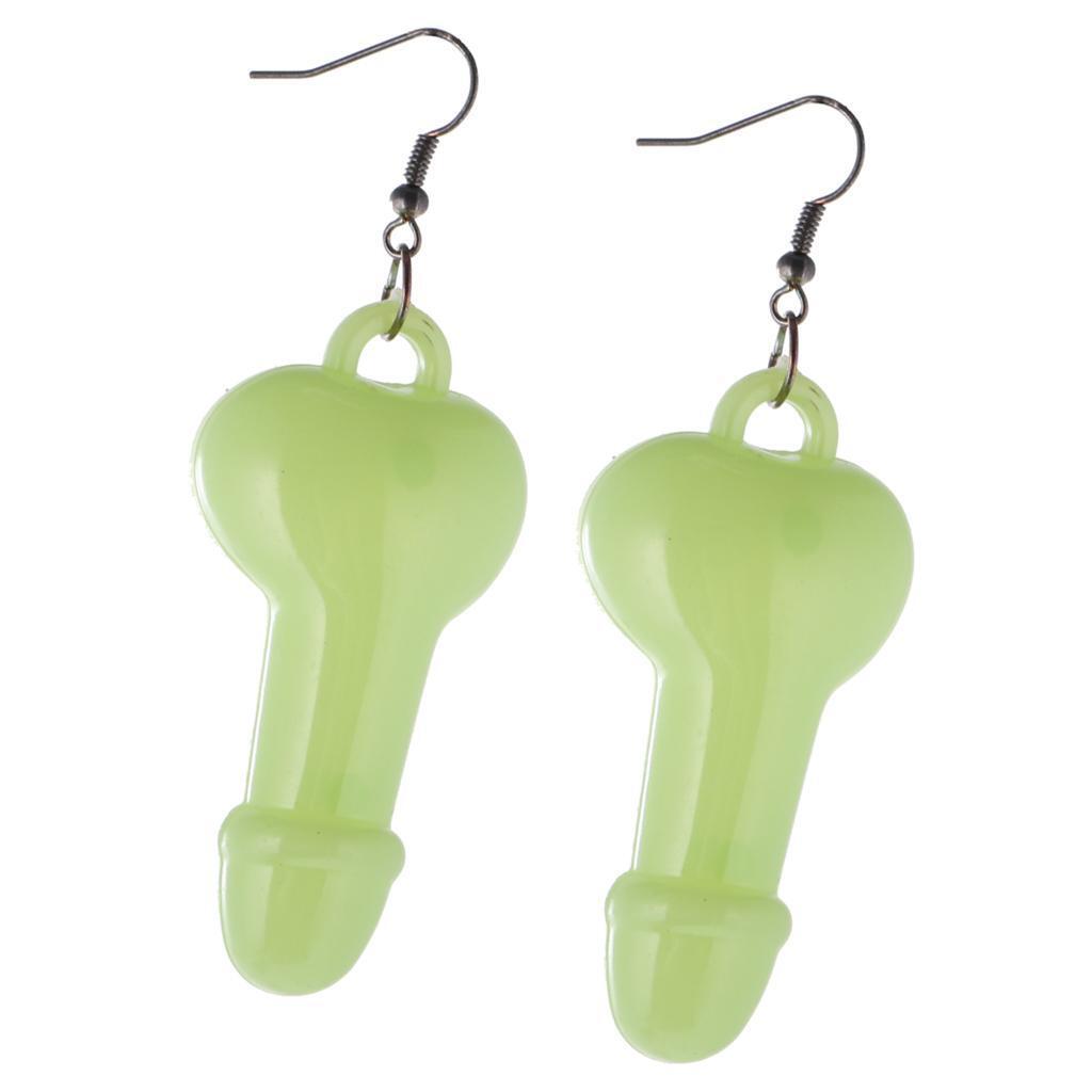 Fluorescent Pecker Earrings Hen Stag Night Party Joke Gift Adult Toys