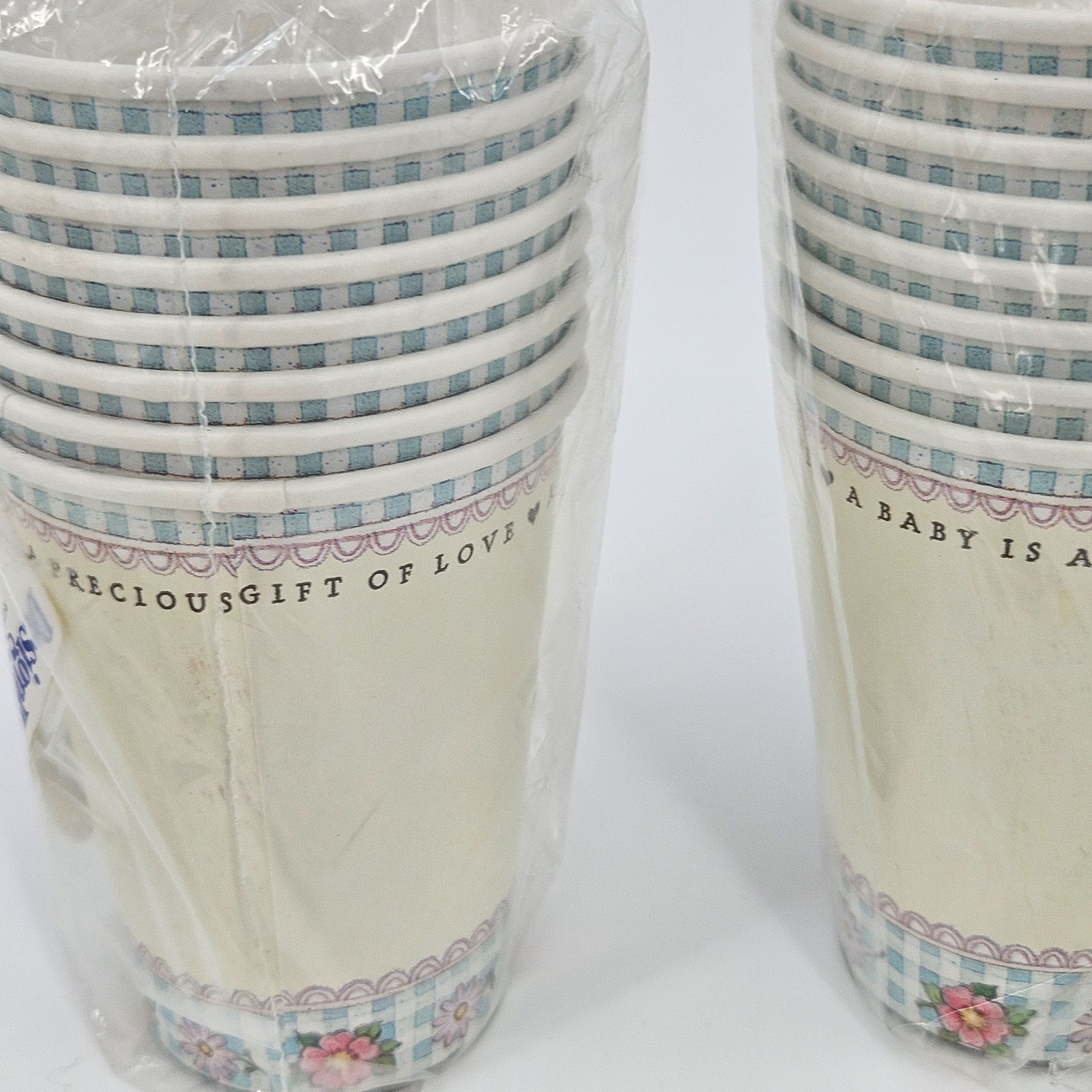 Vintage DesignWare Bunny Baby Shower Supplies Tablecloths Cups Plates Napkins