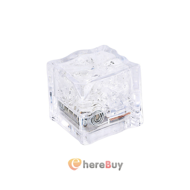 Light Up Ice Cubes, 12 Pack Multi Color Led Ice Cubes for Drinks Changing Lights