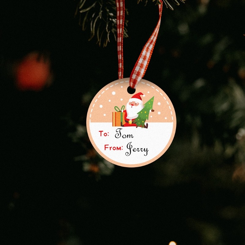 150 Pcs Christmas Paper Tags DIY Painted Cartoon Handmade Tree Decor Cards