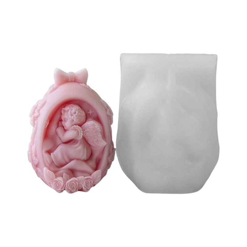 Sturdy Silicone Tabletop Display Mold For DIY Baby Angel Eggs Easter Ornaments