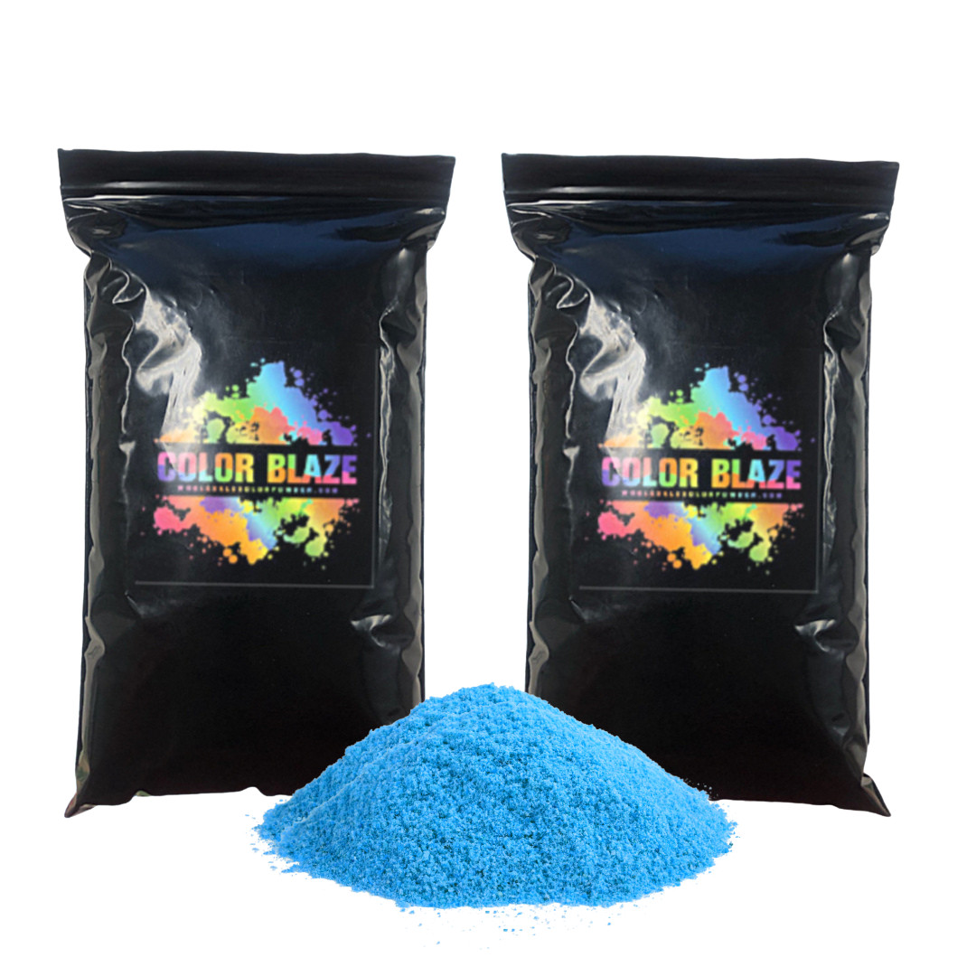 Burnout Black-Out 4 lbs Holi Powder – 2 lbs ea. Pink and Blue for Gender Reveals