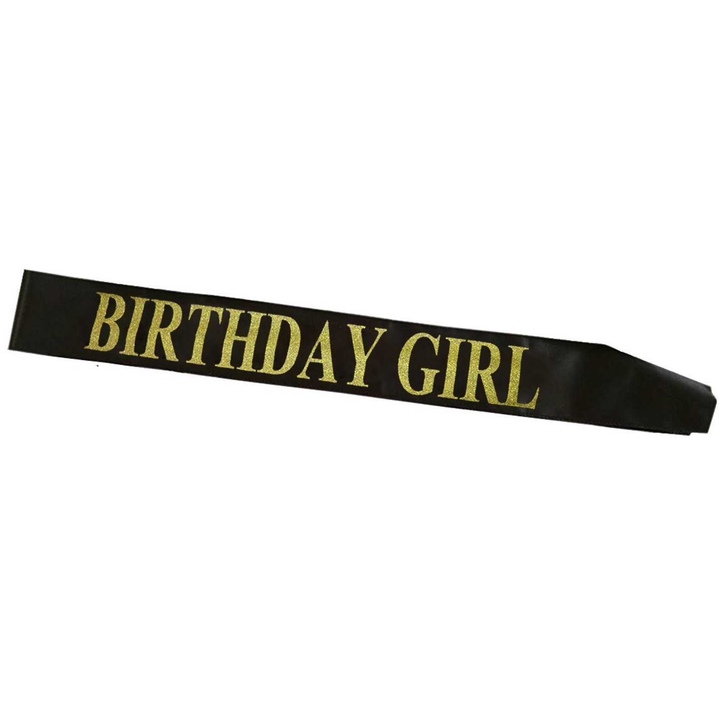 生日女孩腰带带免费 LED 气球 – 缎面生日快乐 – 美国发货-