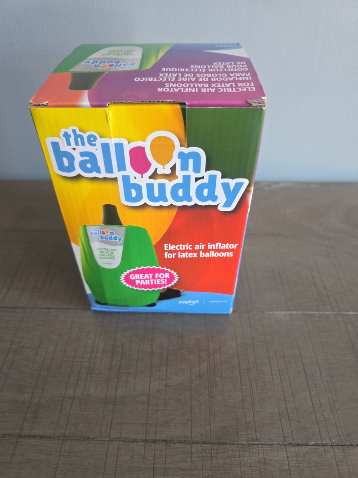 The Balloon Buddy Electric Air Inflator For Latex Balloons New Open Box