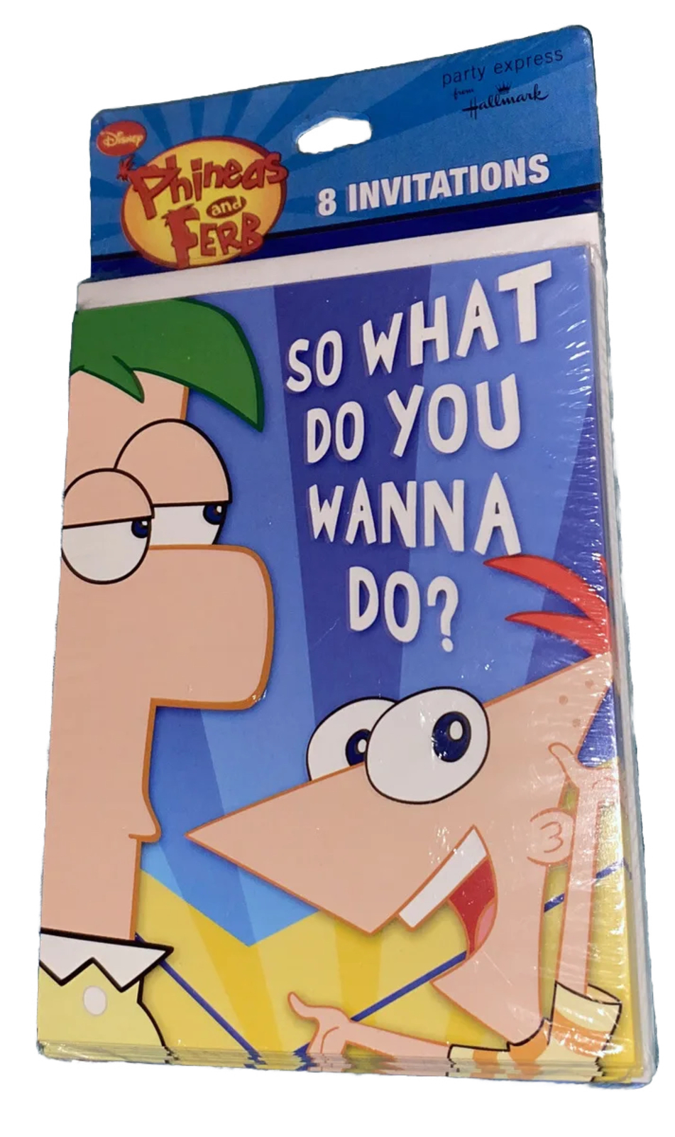 NEW*Disney*PHINEAS AND FERB*8~INVITATIONS PARTY SUPPLIES*Birthday*