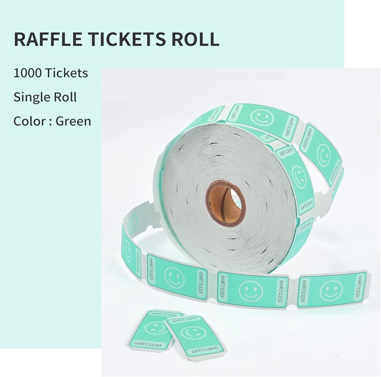 Smile Raffle Tickets Roll,Each Tickets 1″x2″,for Events, Entry, Class Reward,…