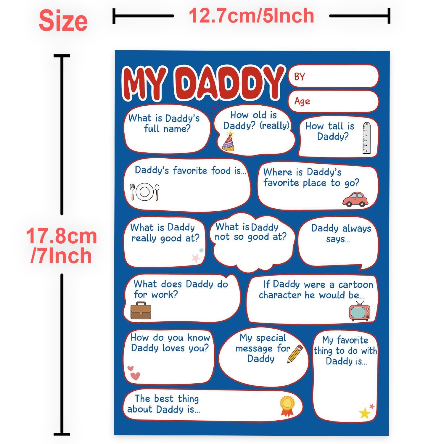 FeliBebe Father’s Day Card from Kids, Fathers Gift style01