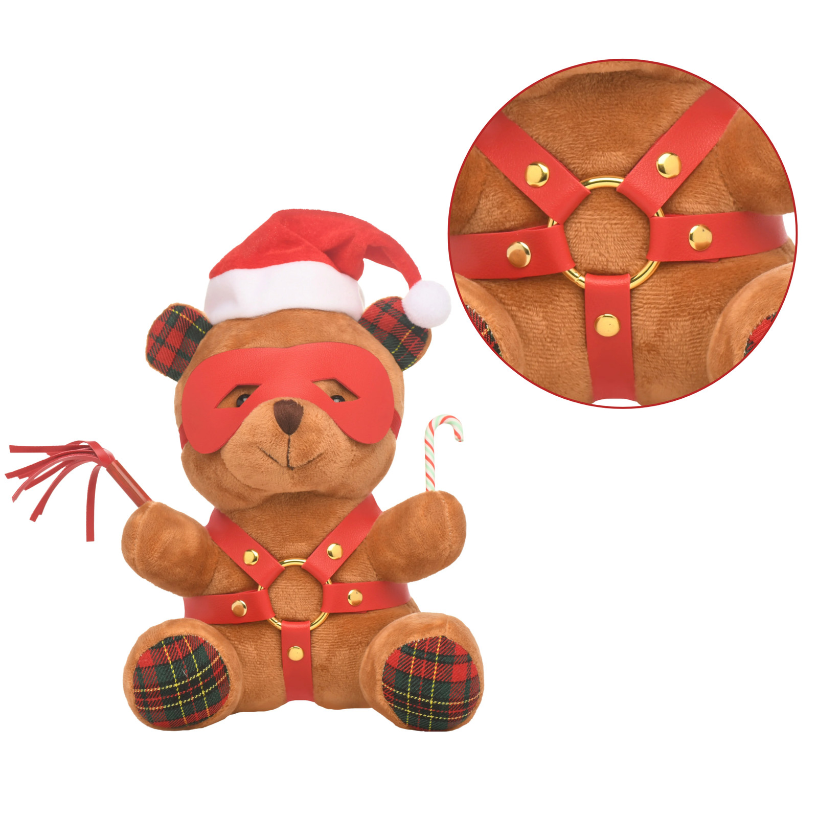 Soft Plush Bondage Bear Novelty Item Bachelorette Holiday Kink Fun Gag Gift