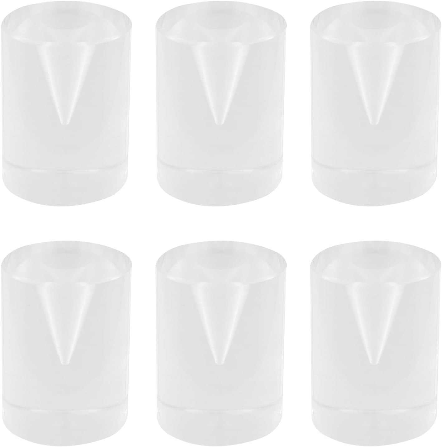 4 Pcs Small Ice Cream Cone Holder Stand 1.18 Inch Acrylic Rack Easy to Clean
