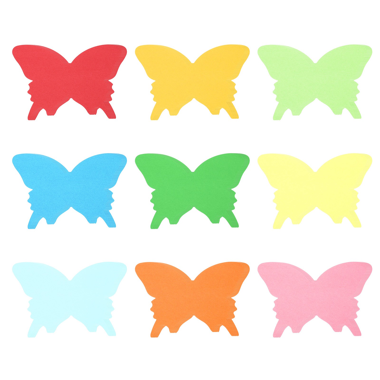 5×6″Cutouts Paper, 54Pcs Butterfly Assorted Color Paper, Multicolor