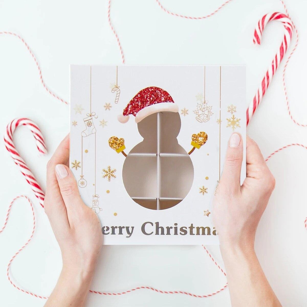 Christmas Candy Boxes Cookie Biscuit Packing Bag Christmas Decoration gift box