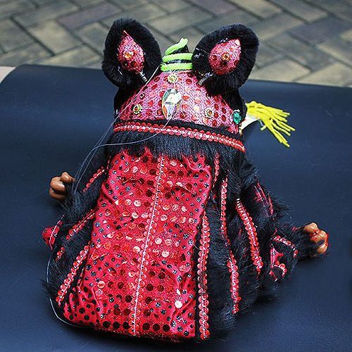 提线木偶狮子Puppet lion thread toy Chinese characteristics Folk traditional lion dance
