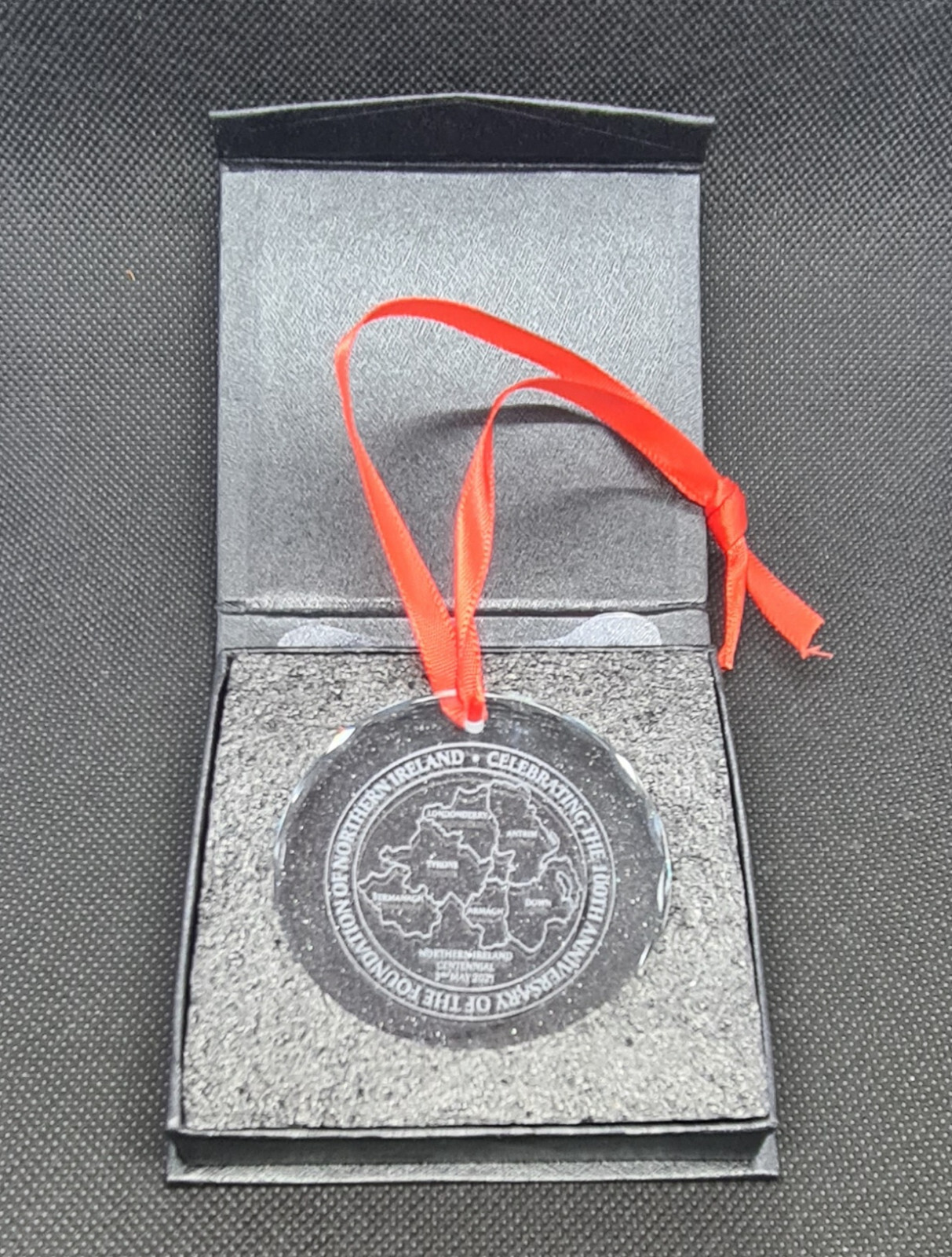 Northern Ireland Centennial Crystal Christmas Tree Ornament