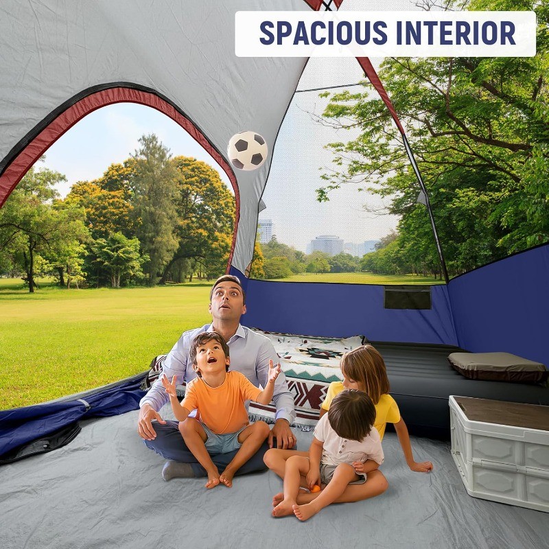 CP Tents for Camping 6 Person Tent Waterproof Windproof Double Layer