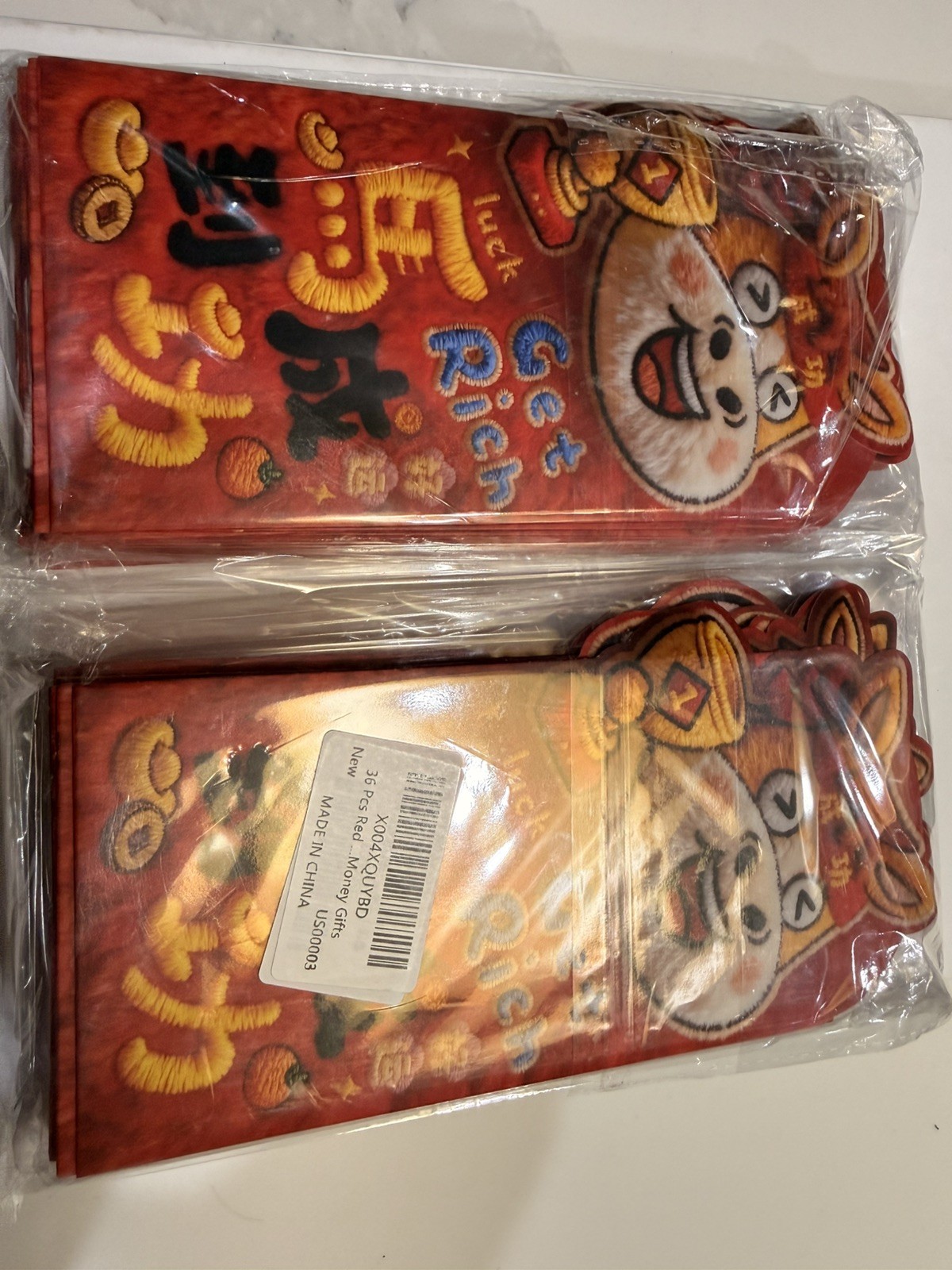 Chinese New Year Red money Envelopes 48 Count 3.5”x6.5”