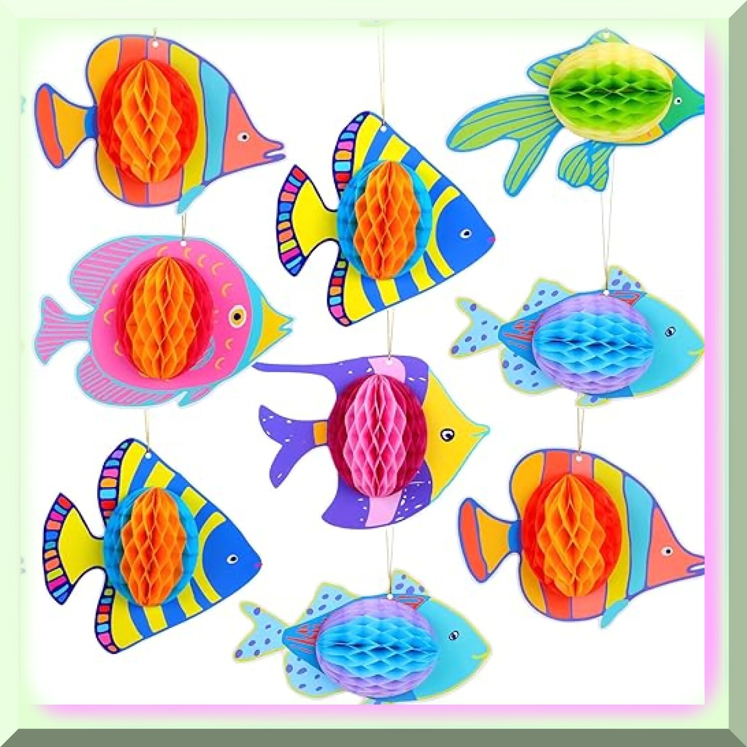 Tropical Fish Tissue Decorations for Underwater Scene
