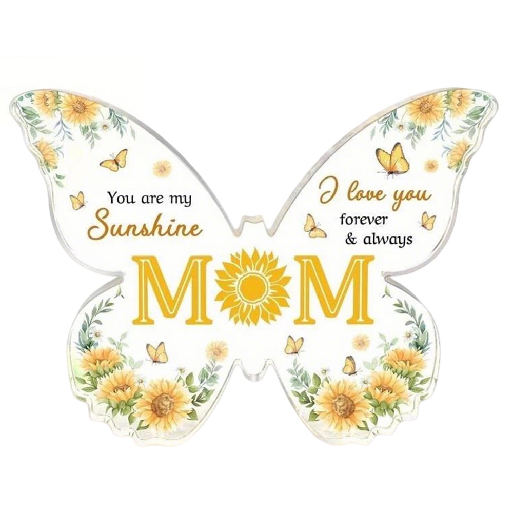 Acrylic Butterfly Desktop Decor 10×7.5cm Mothers Day Surprise Gift