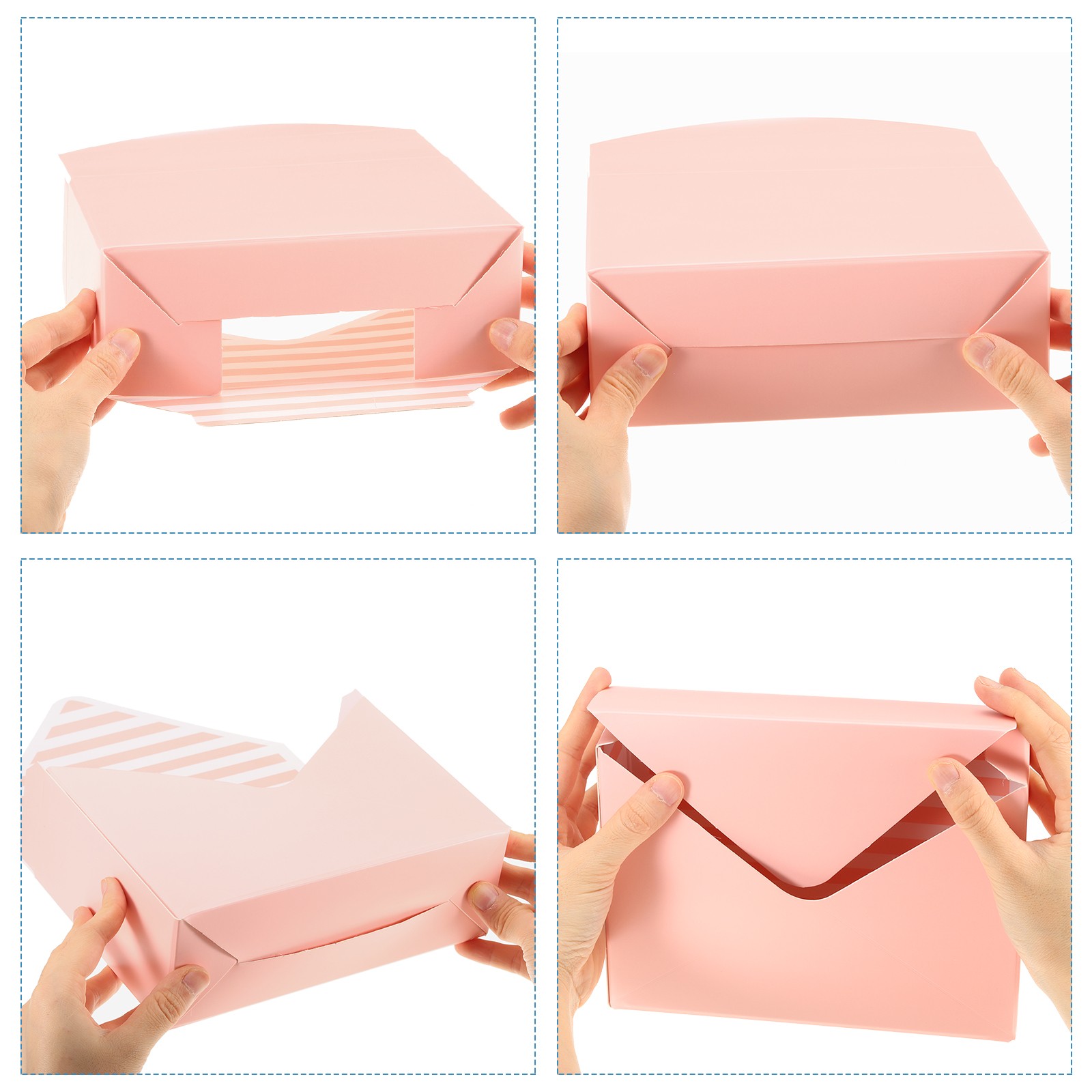 Paper Flower Gift Bags, 24 Pcs Paper Bouquet Flower Gift Bag, Pink and Black