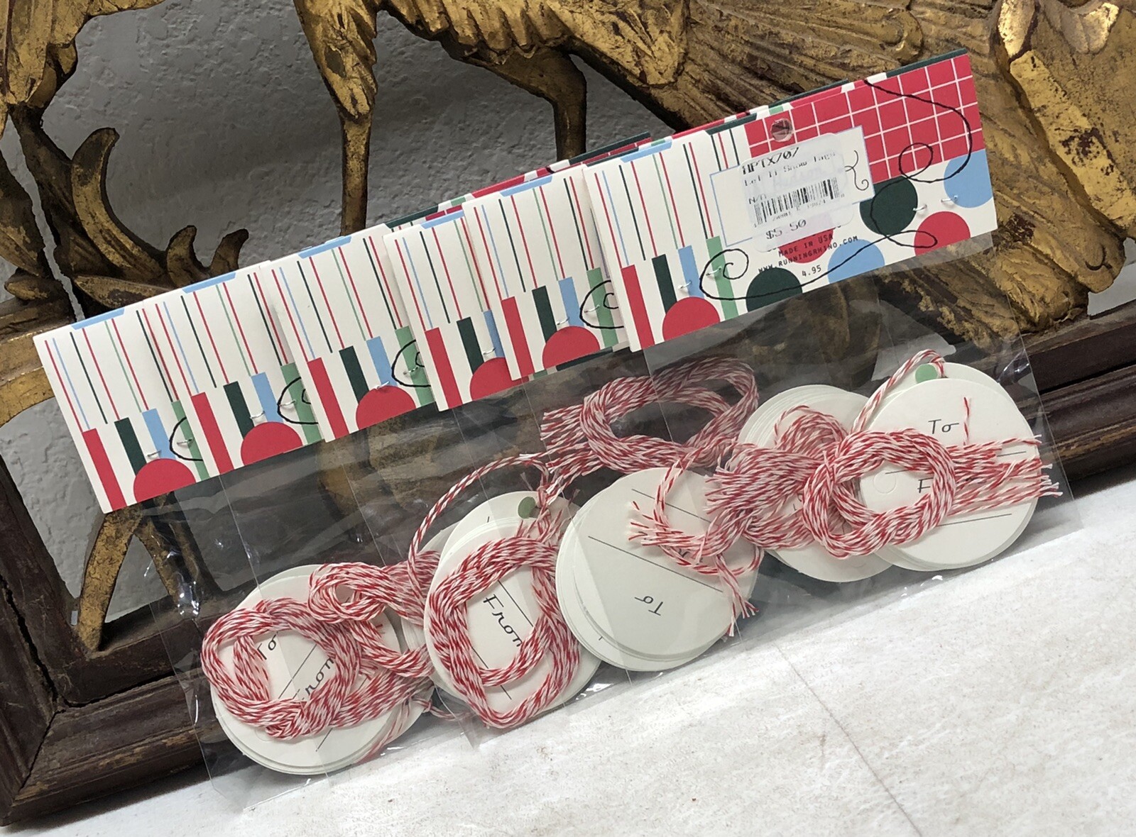 Lot of 6 Packs of 10 Xmas Holiday Gift Tags Snowman by Running Rhino 60 Total