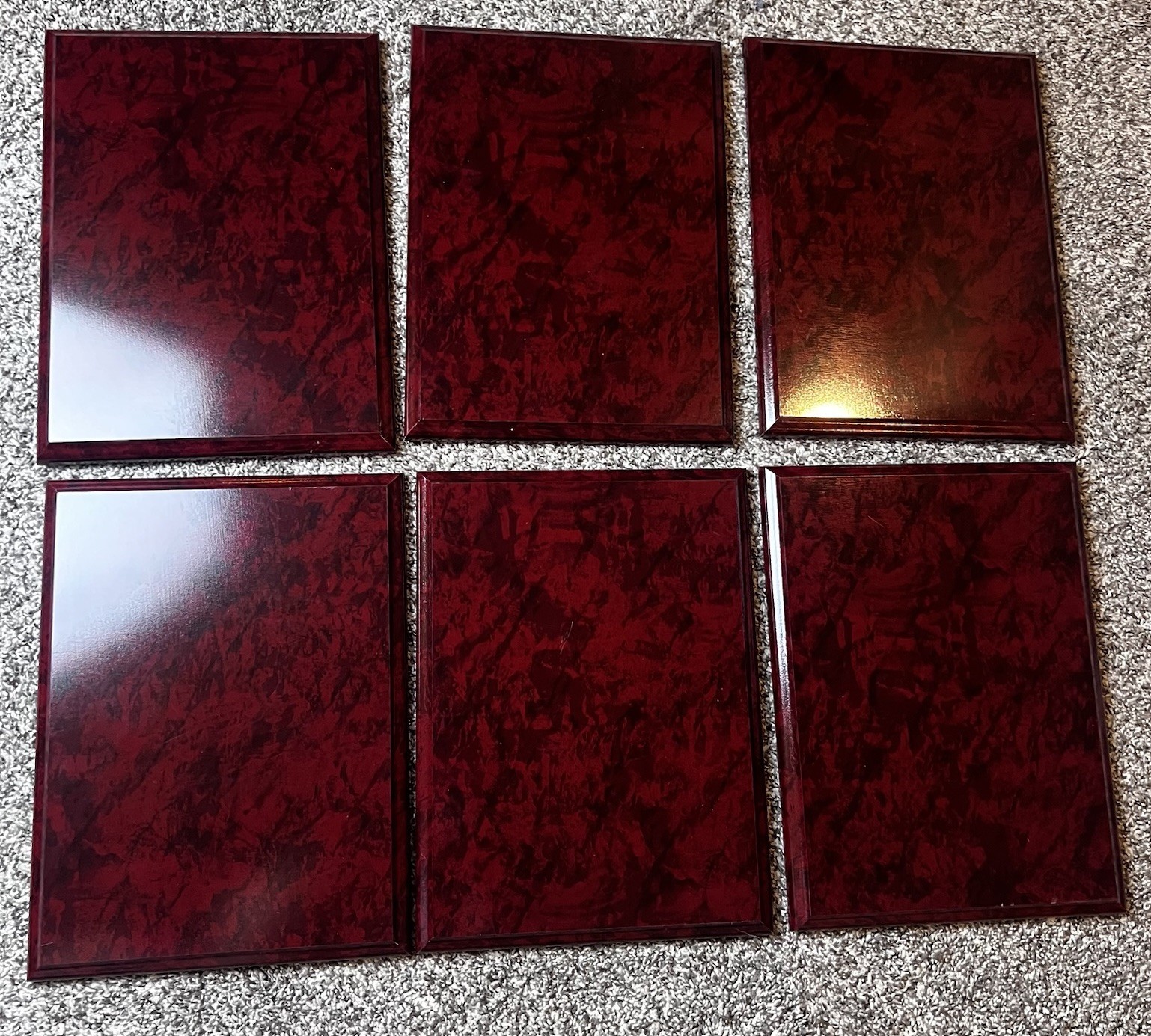 Blank Faux Wooden Award Plaques For Engraved Personalized Award Gift X6 READ