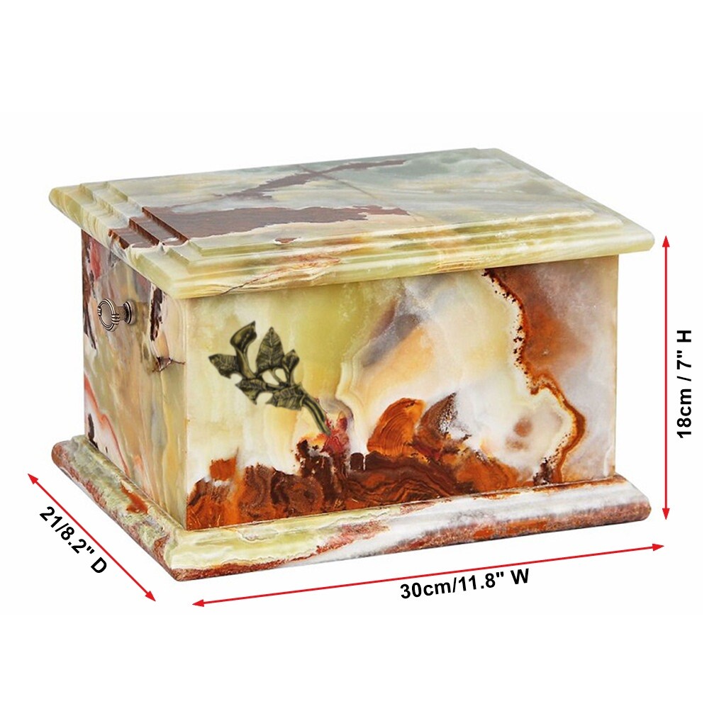 Stone Adult Cremation Casket Funeral Ashes urn Unique natural Memorial Casket