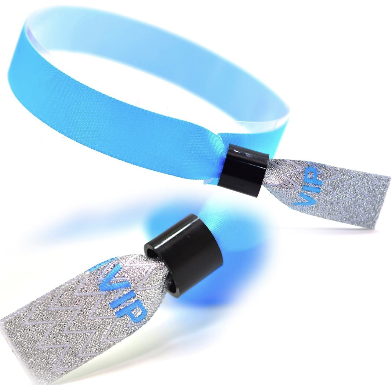 89pcs VIP Cloth Wristbands for Events Parties Admission Light Blue