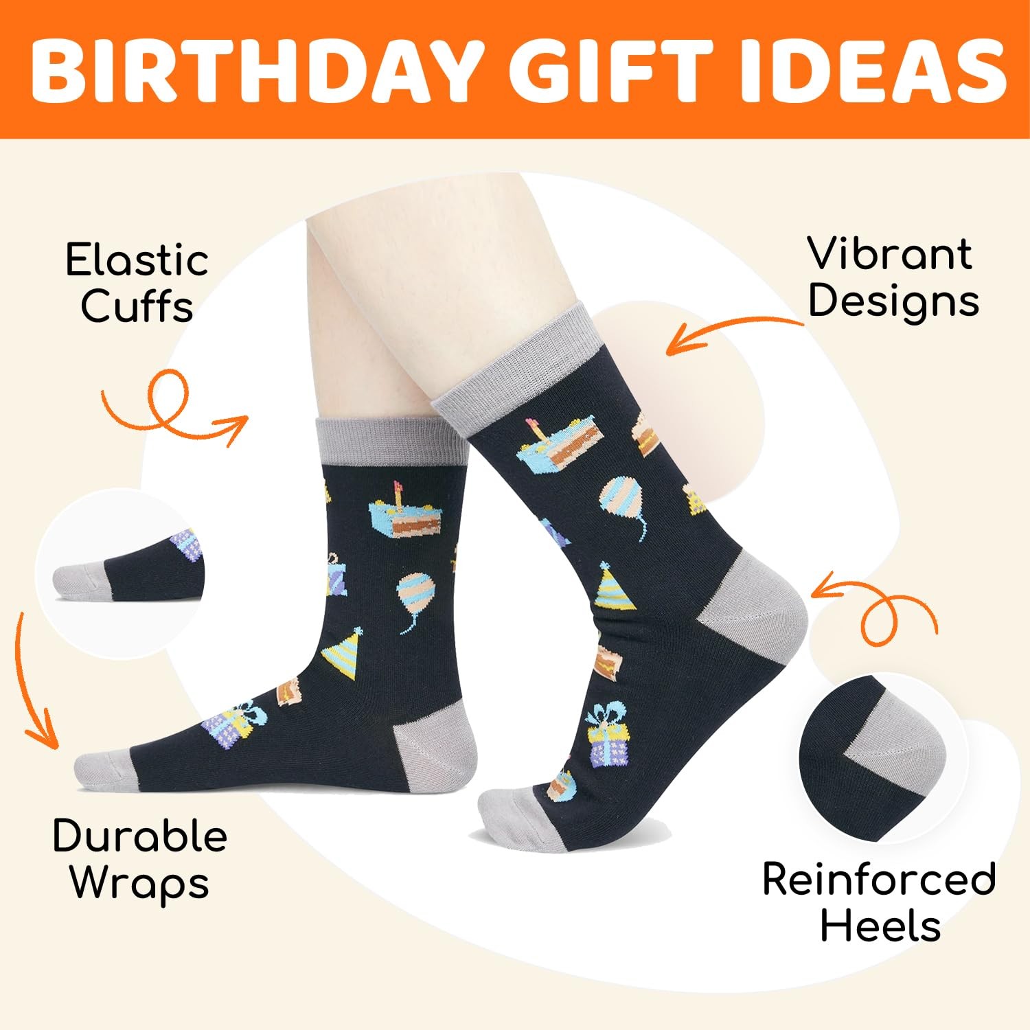 26th Birthday Gifts Ideas – Socks for 20 25 30 Years Old Birthday Gifts for Him