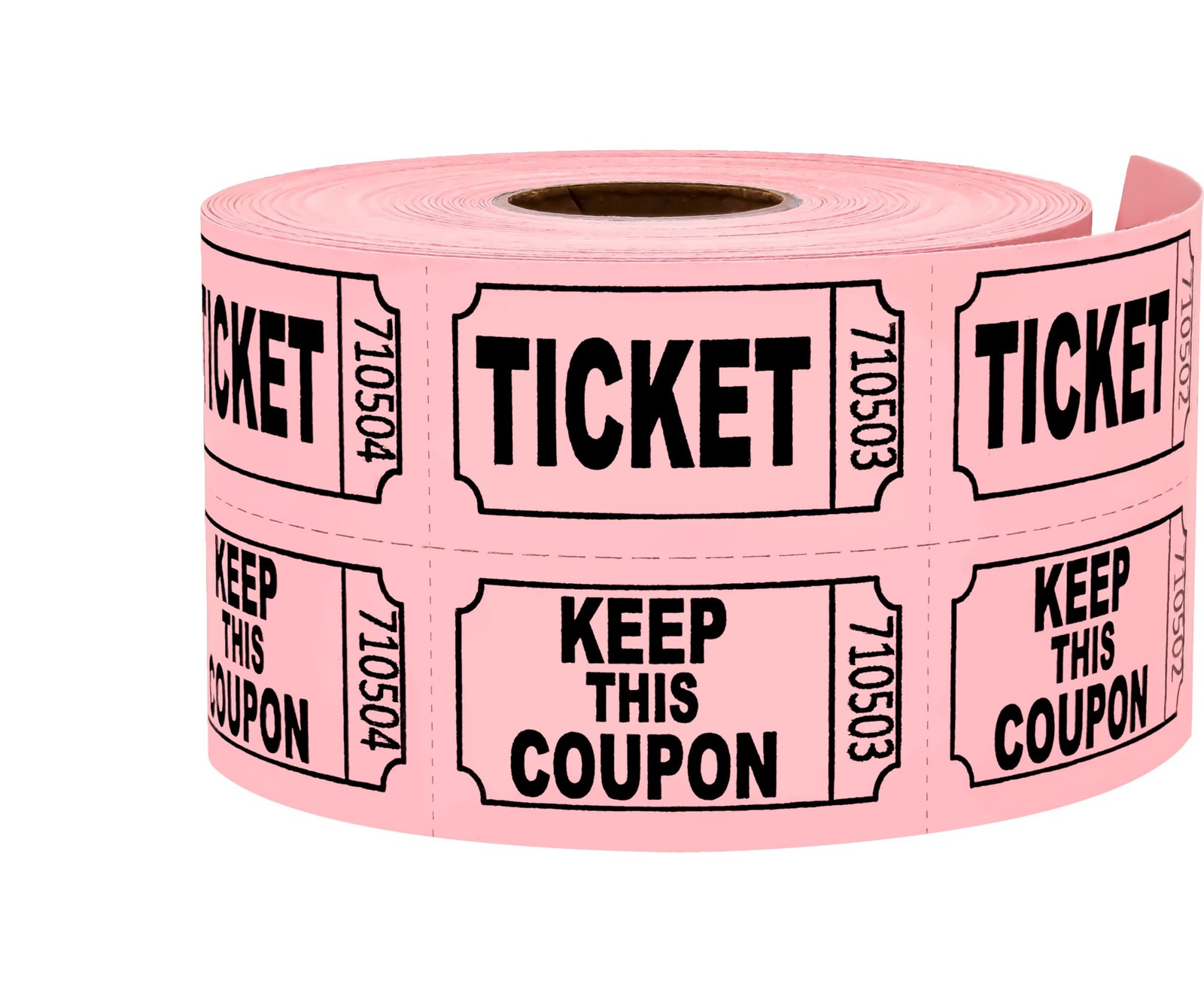 Raffle Tickets 500 Count Double Roll, Entry Tickets For Events And Fundraisers