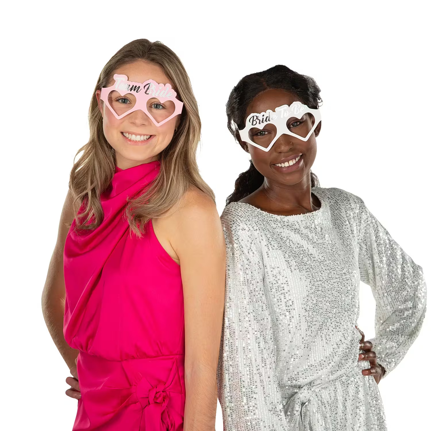 Fun Express Adults Team Bride & Bride to Be Bachelorette Party Paper Glasses 3 1