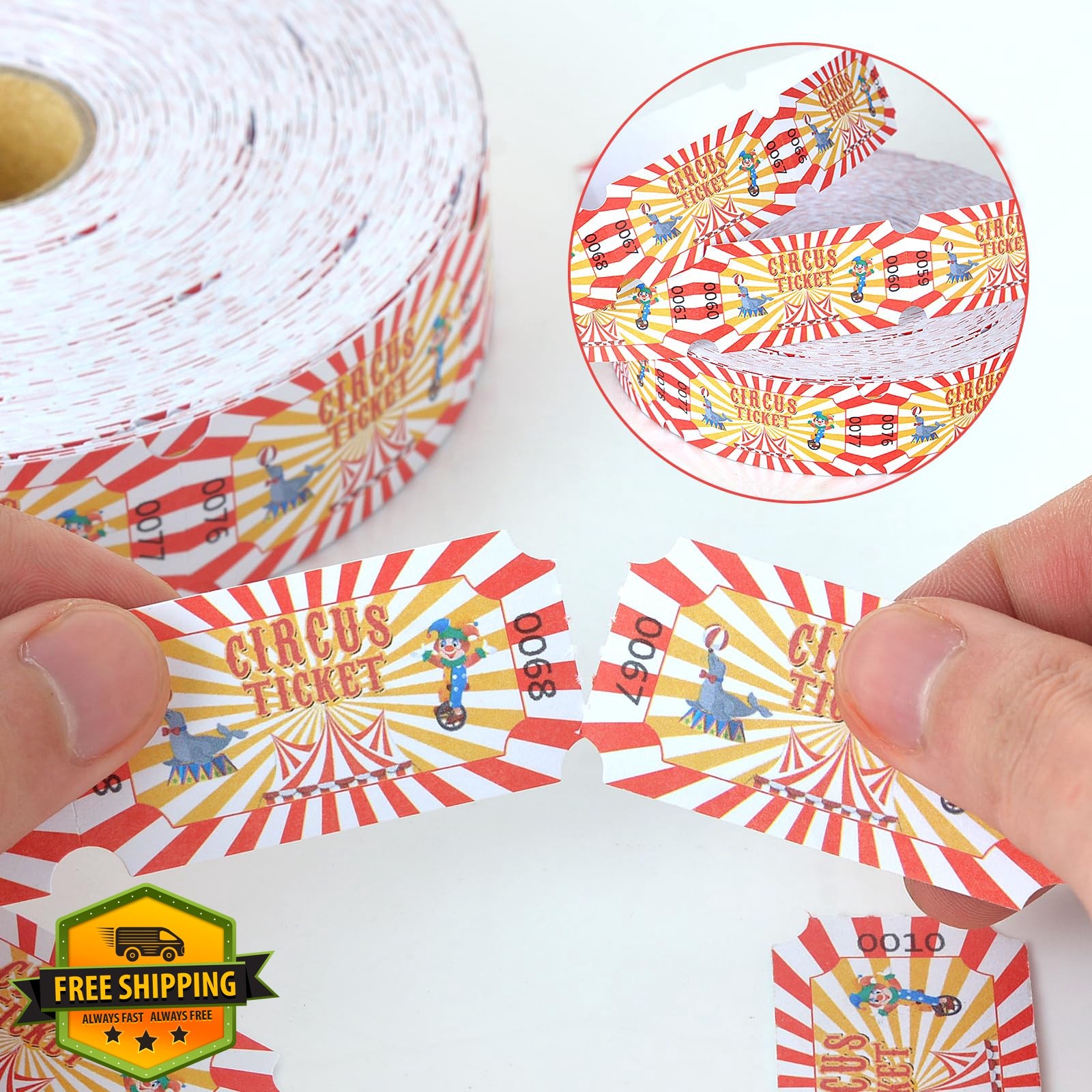 DOSTATNI Circus Tickets 1000 Pcs Roll