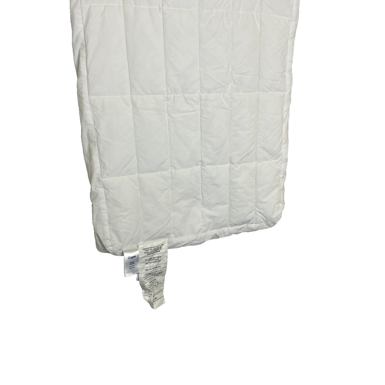 Casper Sleep Essential Quilted Select Bed Pillow (U.S. Standard), White