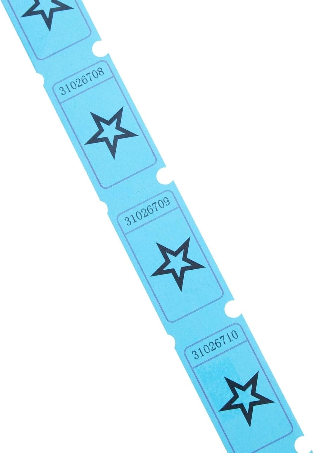 Convenient 2000-Count Blue Star Raffle Tickets – Ideal for School & Fundraisers