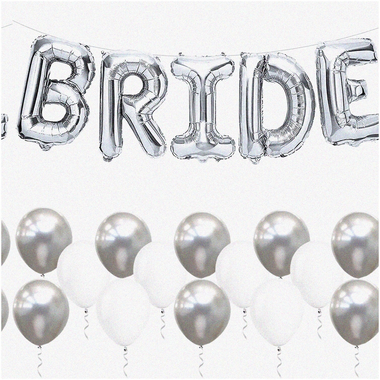 Silver Balloon Set for Bachelorette Party
