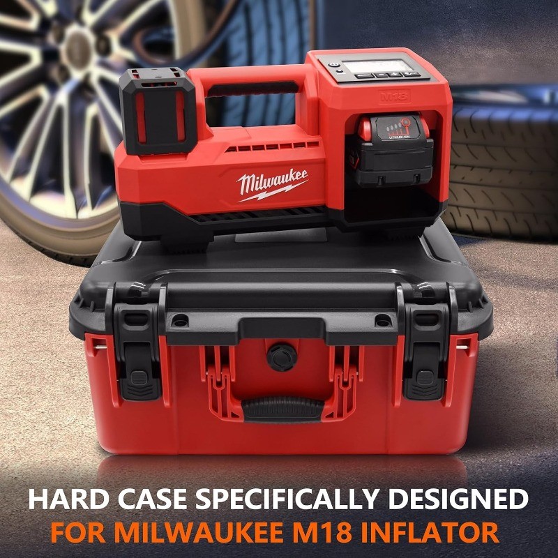 Air Compressor Hard Storage Case for Milwaukee M18 Inflator 2848-20 – Waterproof