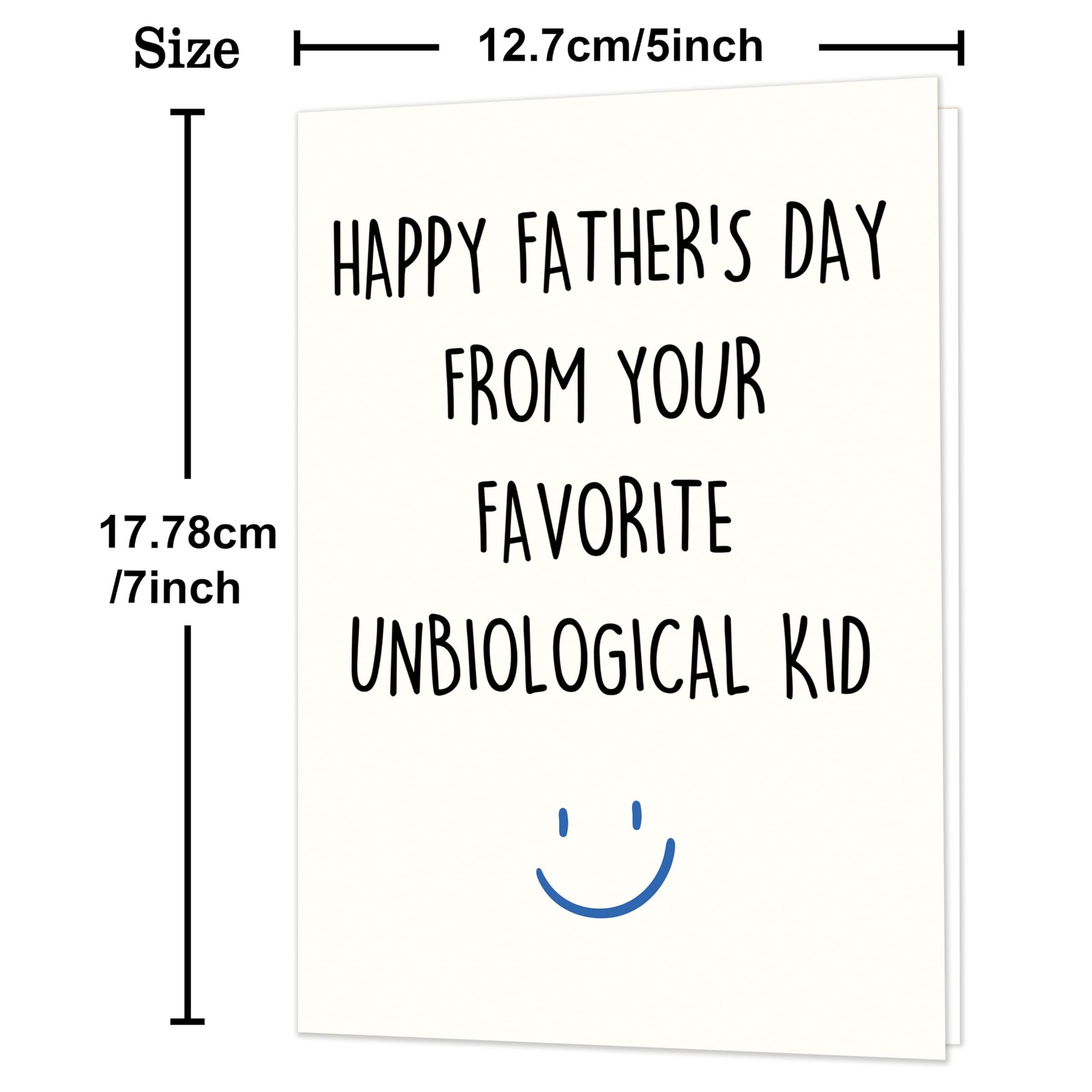 Smithtuy Step Dad Fathers Day Card, 7 X 5 Inches / 17.78 X 12.70 Cm, SY-267