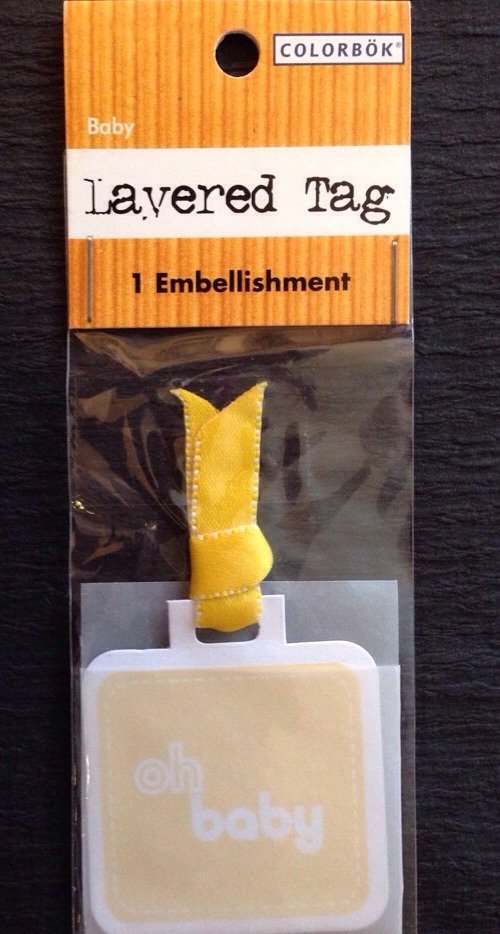BABY YELLOW LAYERED TAG(1pc)Oh Babyshower•Embellishment•Gifts•Newborn •Party•Bow