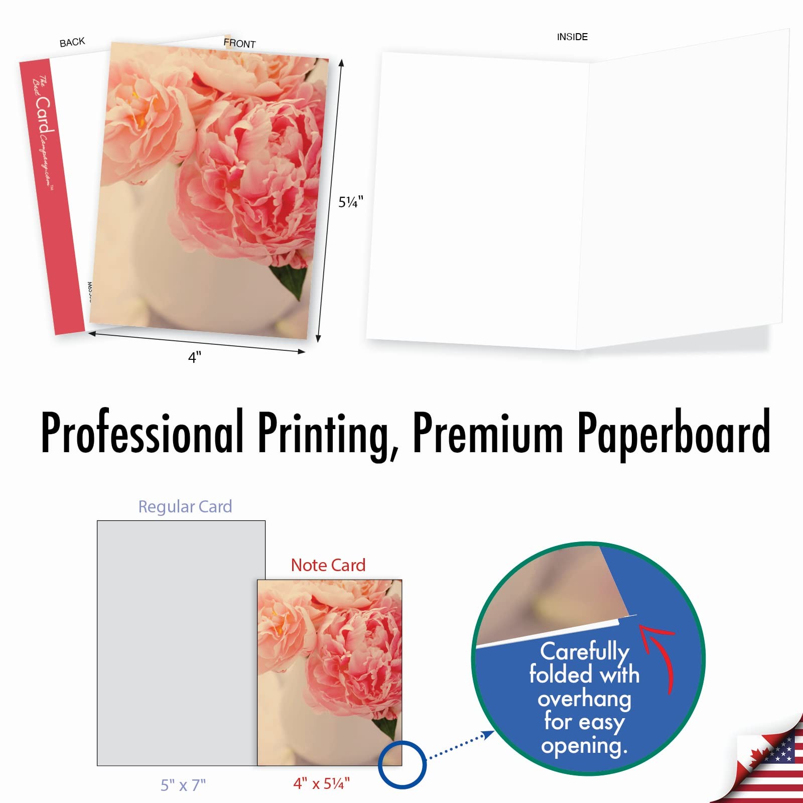 Best Card Co Blank Note 10 Assorted Cards (M6553OCB), Multicolor