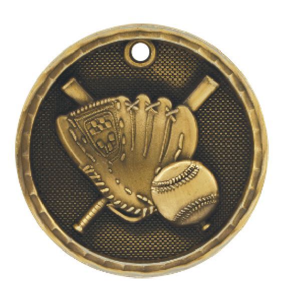 Baseball Medal Award Trophy Team Sports W/Free Lanyard FREE SHIPPING 3D201