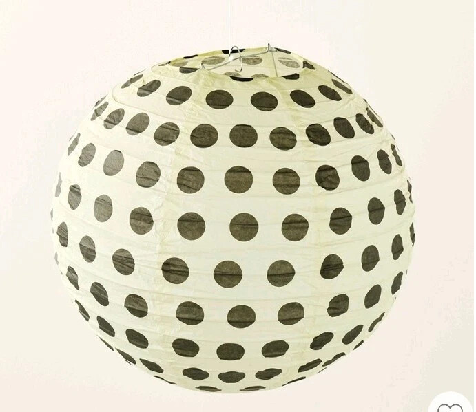 6pc Polka Dot Novelty Lantern Set Black/Cream/Green kate spade new york x Targ