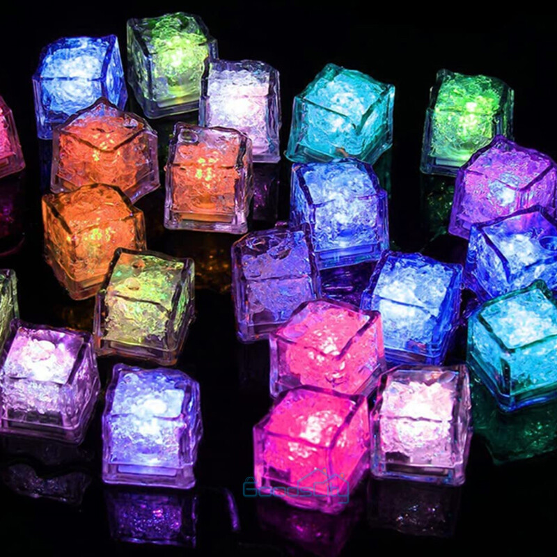 Lot Light Up Ice Cubes for Drinks Multi-Color LED Ice Cubes for Ice Cube Light