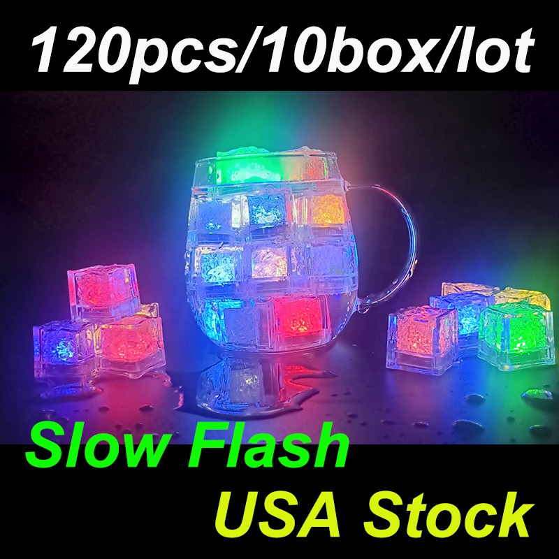 120 Pack Party Lights Flashing Ice Cubes Elevate Your Drinks Bars Weddings Decor