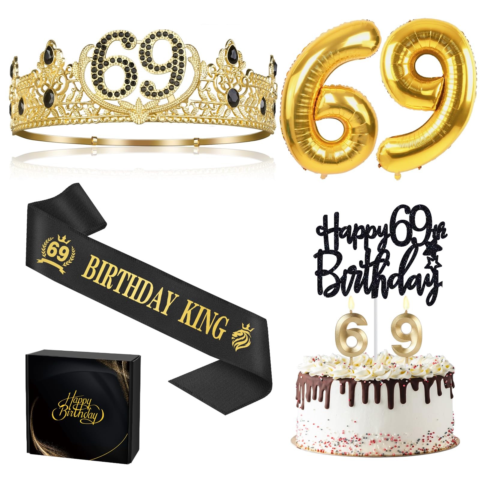 69th Birthday Gifts for Men, Decorations Party Decor…