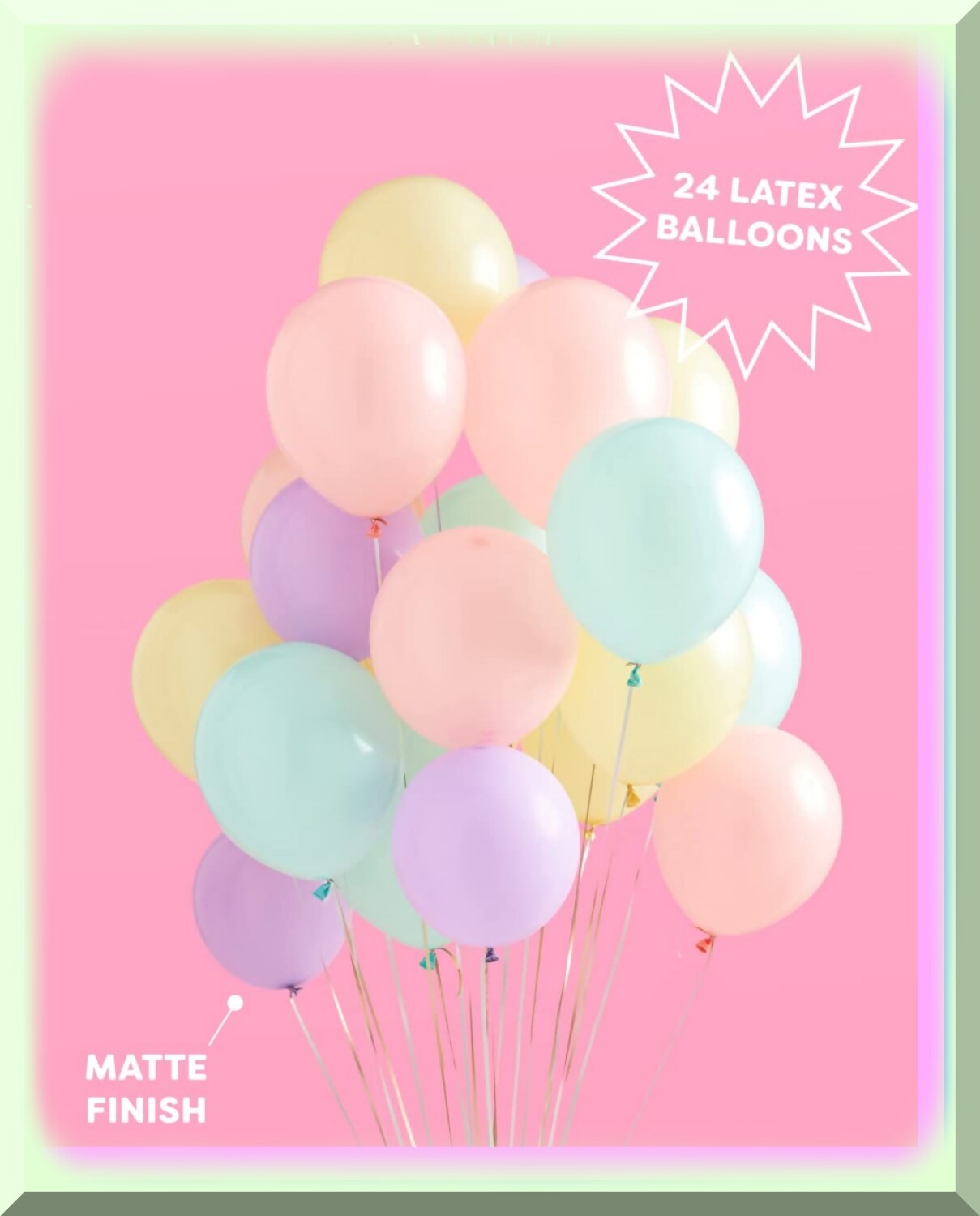 Pastel Matte Balloons Kit for Birthdays and Celebrations