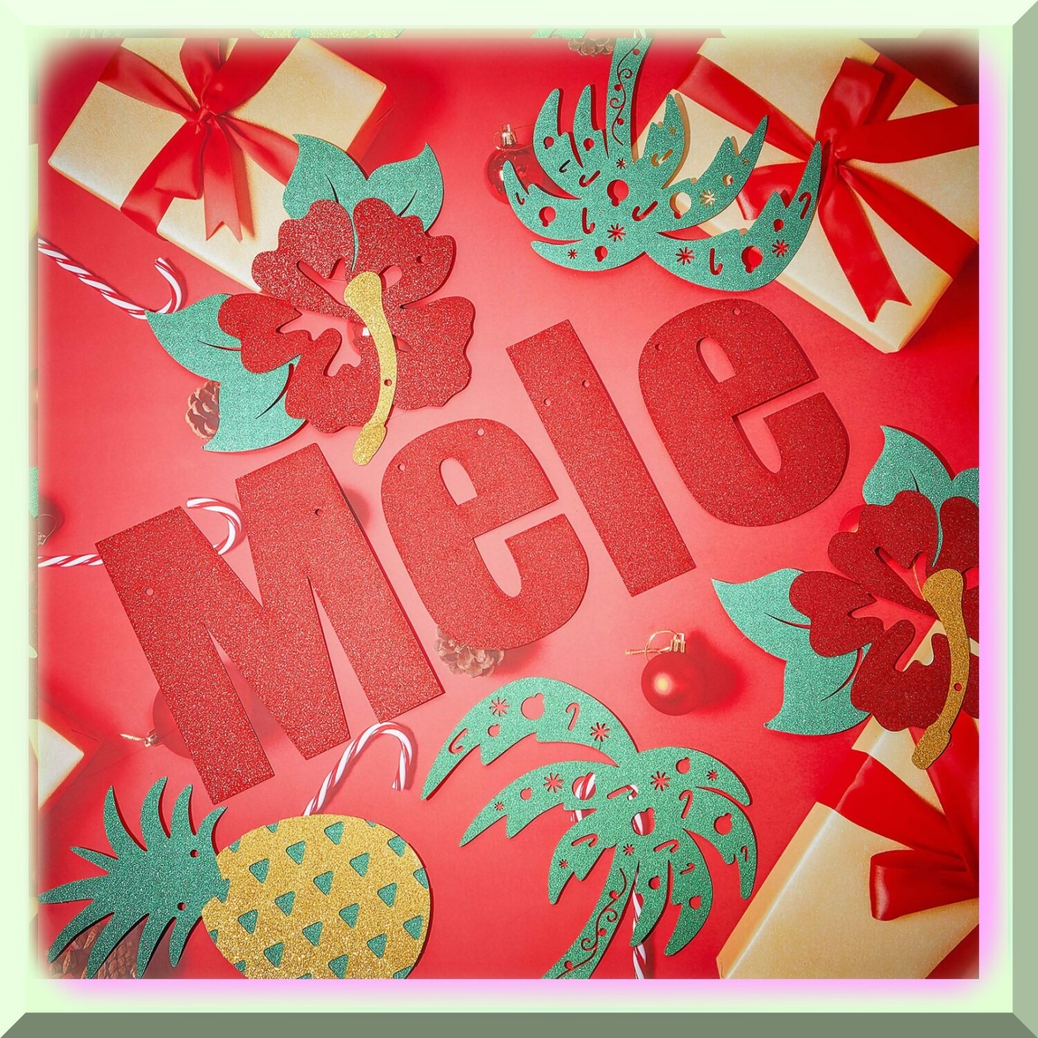 Hawaiian Holiday Banner Set for Family Home