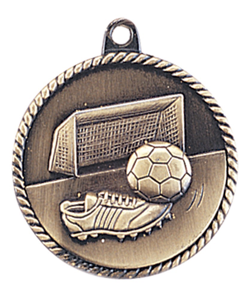 Soccer Medal Award Trophy With Free Lanyard HR745 School Team Sports