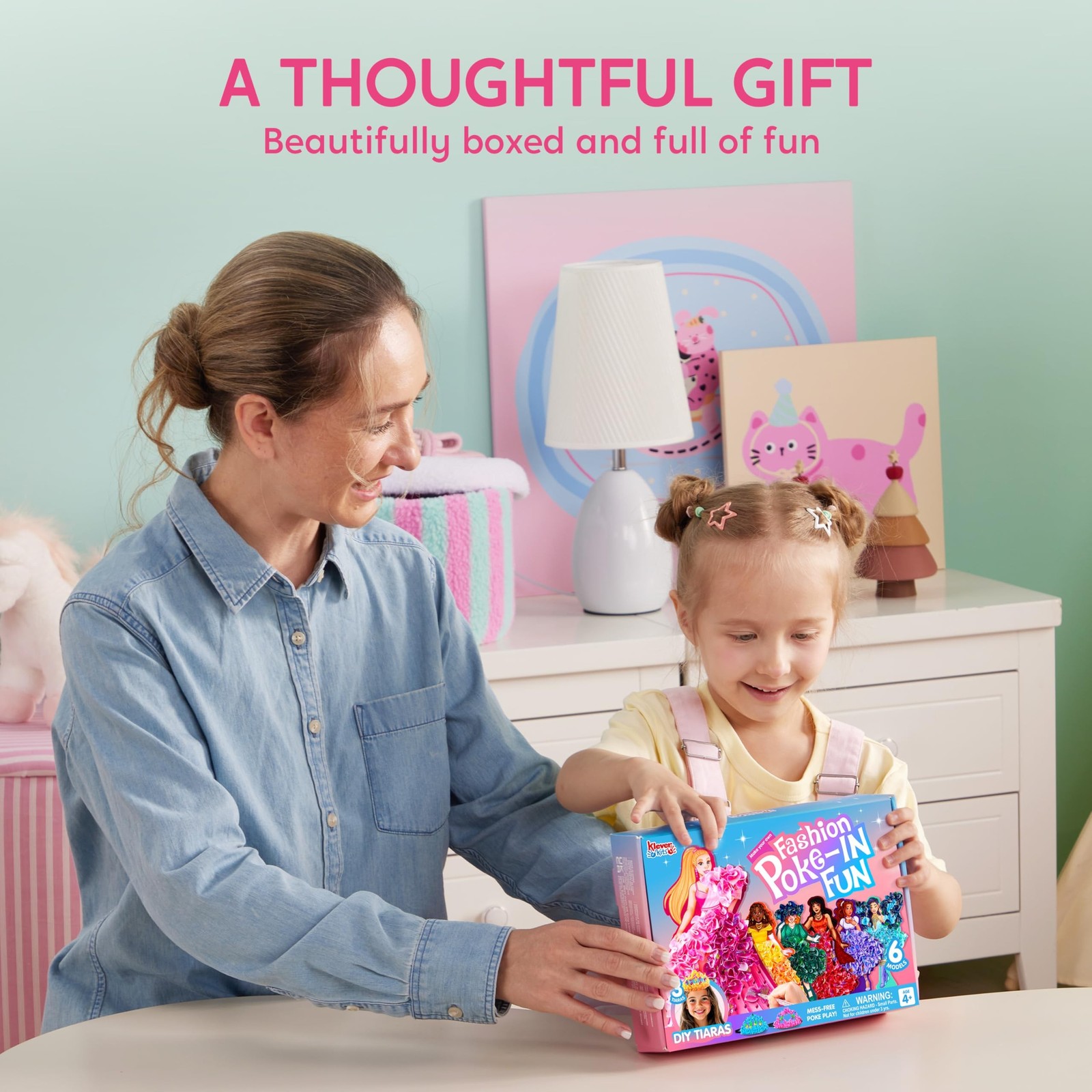 JOVA Klever Kits Poke in Fun Art Crafts for Kids Ages 4-8, Princess Dress-up,…