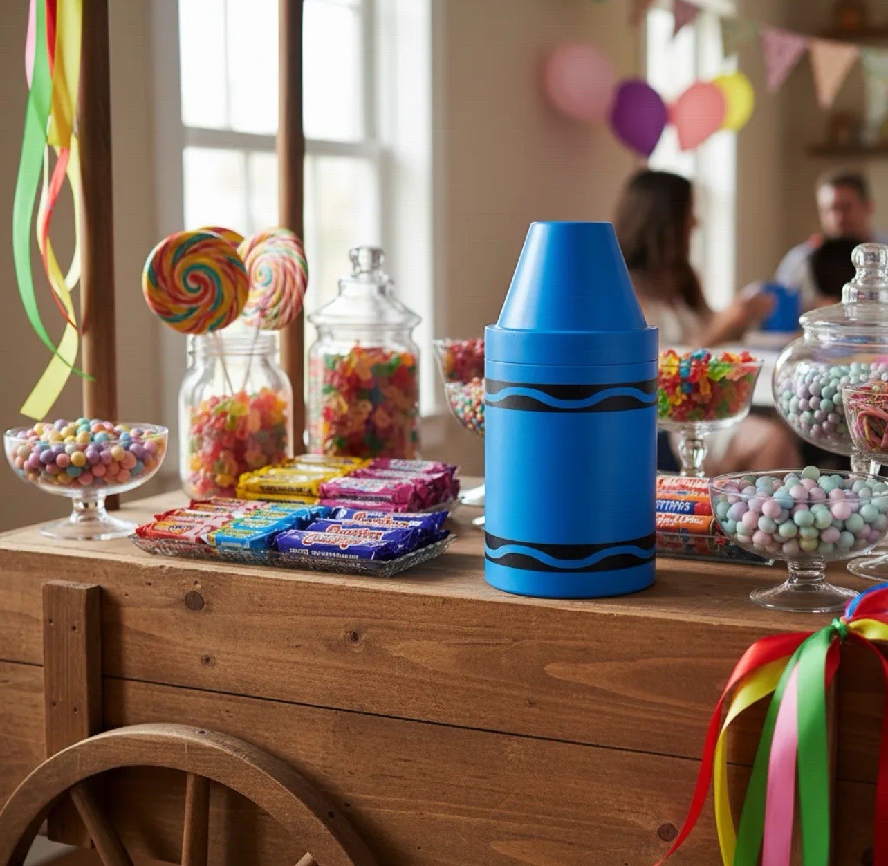Crayons Cup Dulcero 10pc Plastic Table Centerpiece Party Candy Favor Crayola