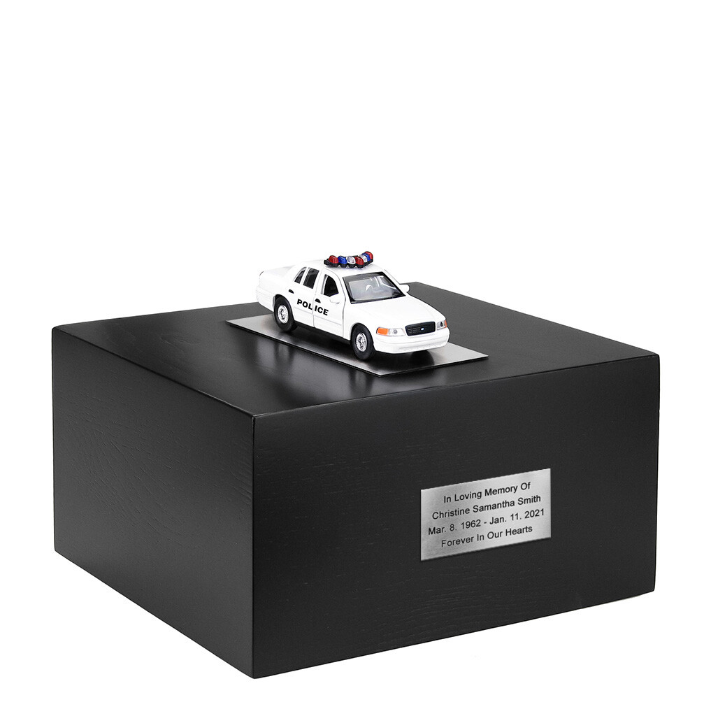 Custom Car Urn, Car Funerary Urn, Black Taxi Cab, Police Car, Customize Car Urn